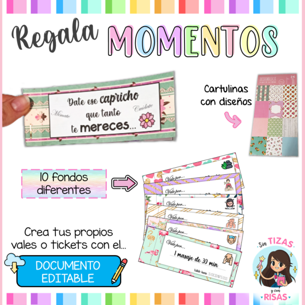 Ticket o vale regalo (editable)