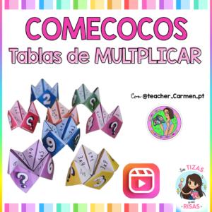 Comecocos: tablas de multiplicar