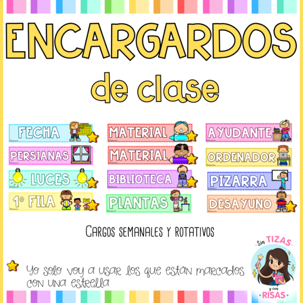 Carteles: encargados de clase