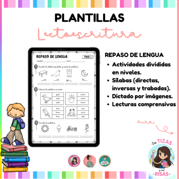 Plantillas de lectoescritura (editable)
