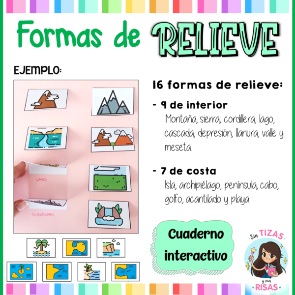 Formas de relieve (cuaderno interactivo)