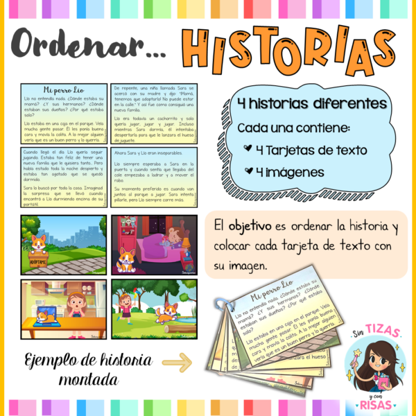 Ordena las historias (material manipulativo)