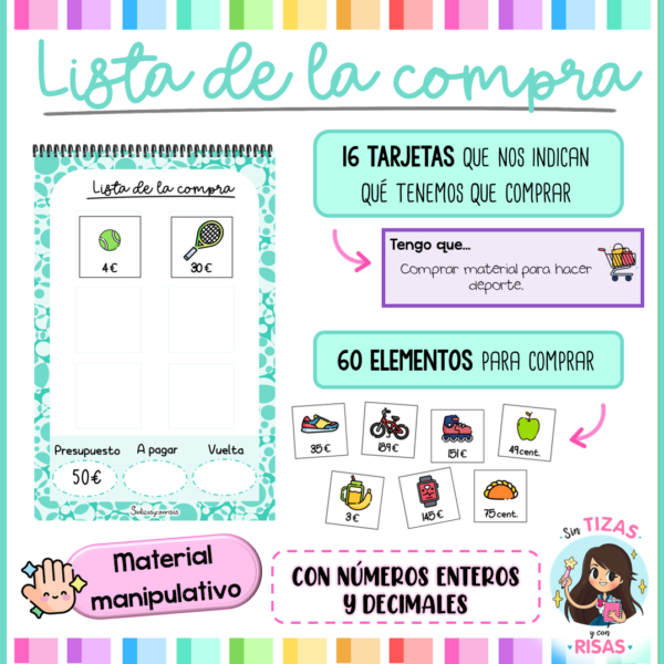 Lista de la compra (material manipulativo)
