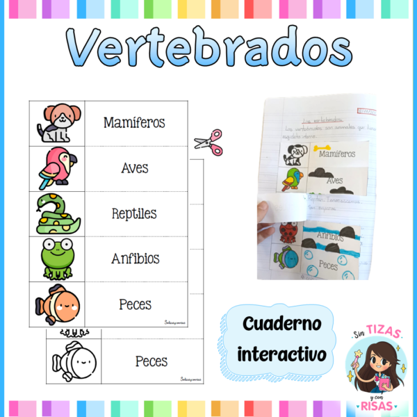 Animales vertebrados (cuaderno interactivo)