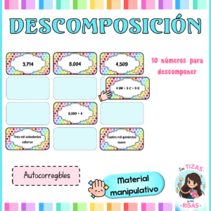 Descomposición de números (material manipulativo)