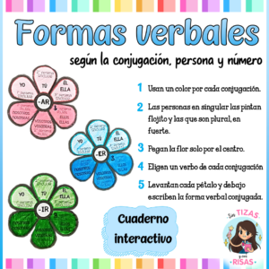 Flores: formas verbales (cuaderno interactivo)