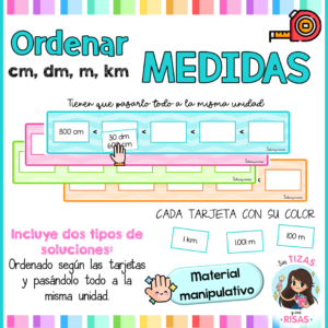 Ordenar medidas (material manipulativo)