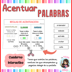 Acentuar palabras (cuaderno interactivo)