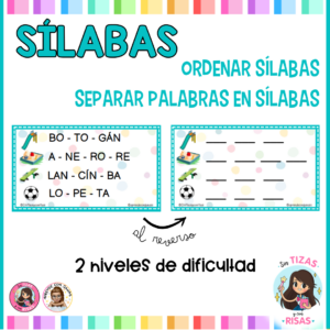 Sílabas: ordenar y separar
