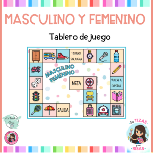 Tablero de juego: género (masculino y femenino)
