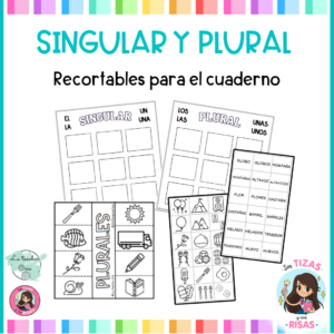 Número (singular y plural): recortables cuaderno