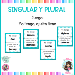 Juego de cartas: número (singular y plural)