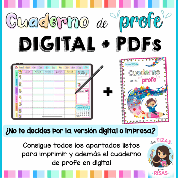 Cuaderno de profe (DIGITAL + PDFs)