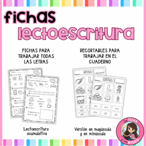 Fichas y recortables de lectoescritura