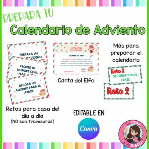 Calendario de adviento retos (títulos)