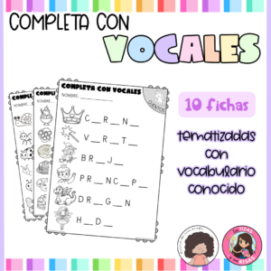 Fichas: completa las vocales