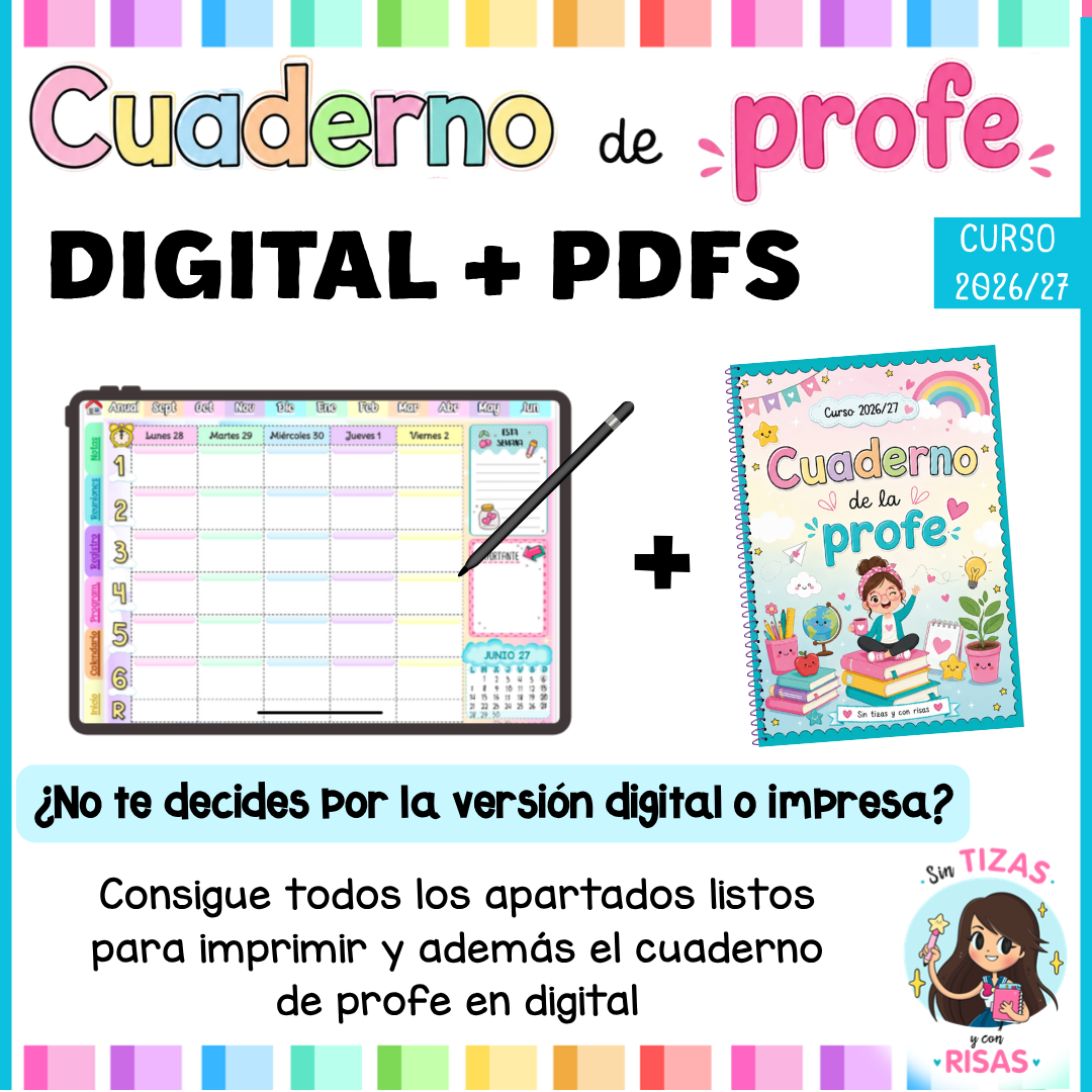 Cuaderno de profe DIGITAL + PDF