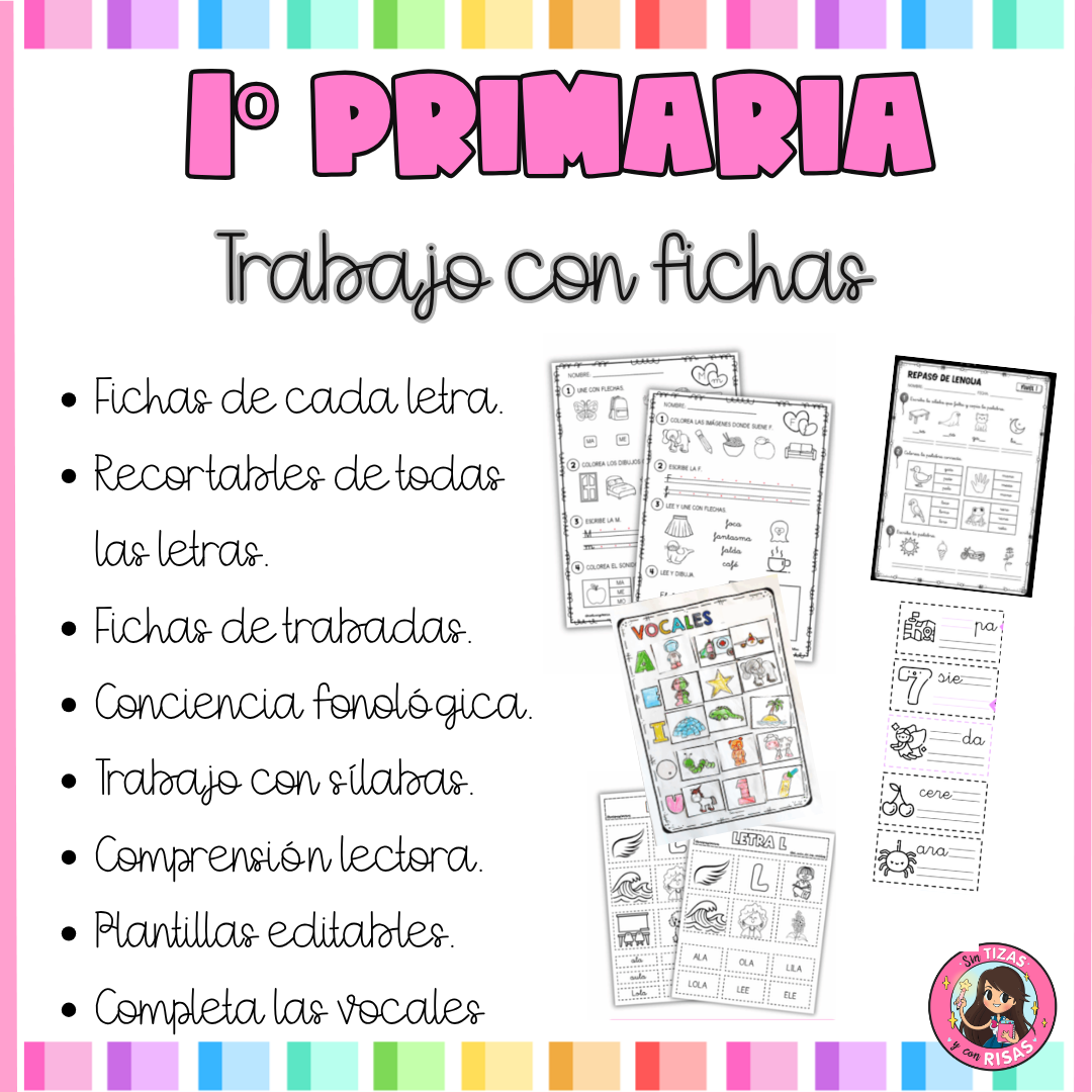 Pack: fichas para 1º