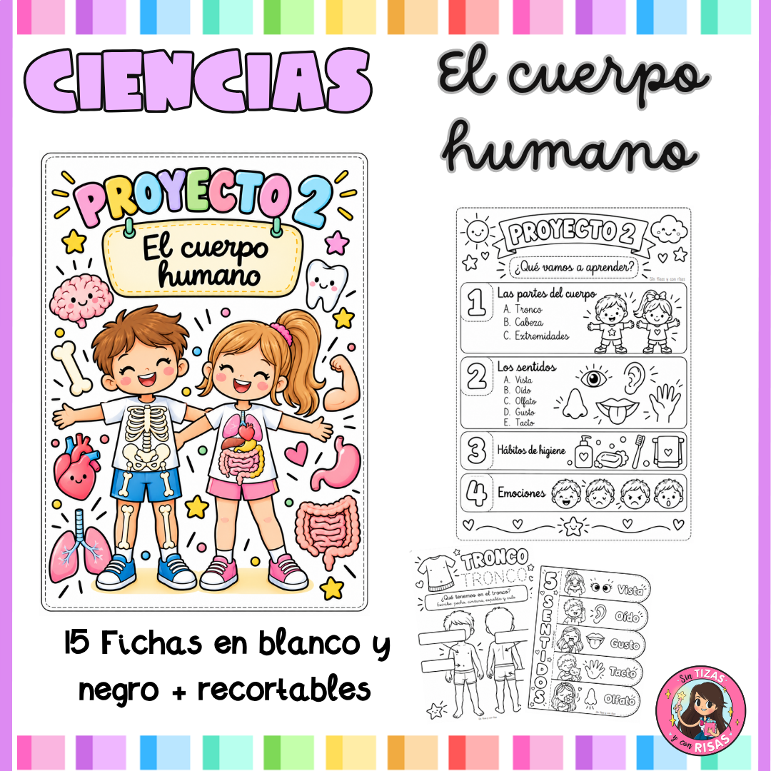 Proyecto: el cuerpo humano (1º-2º primaria)