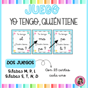 Juego: yo tengo, quién tiene (sílabas)